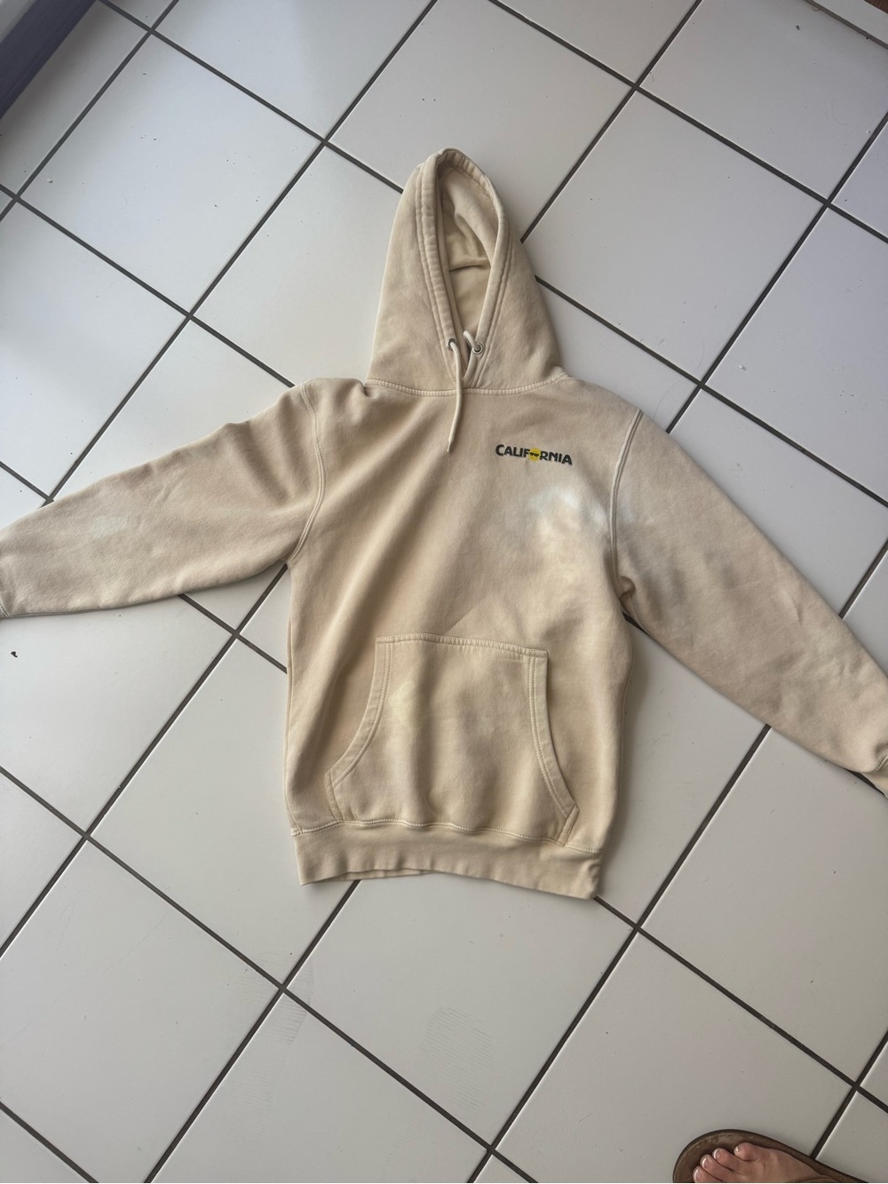 California Graphic Hooded Sweatshirt - Cream